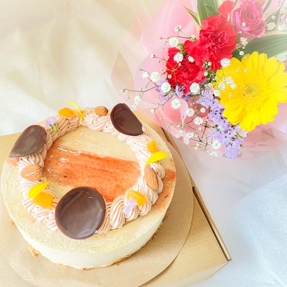 母の日ケーキ＆花束セット